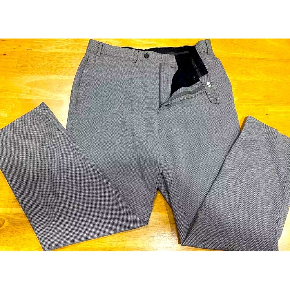 Ralph Lauren Total Comfort 100% Wool Checkered Pants SIZE 36 Waist & 30 Inseam